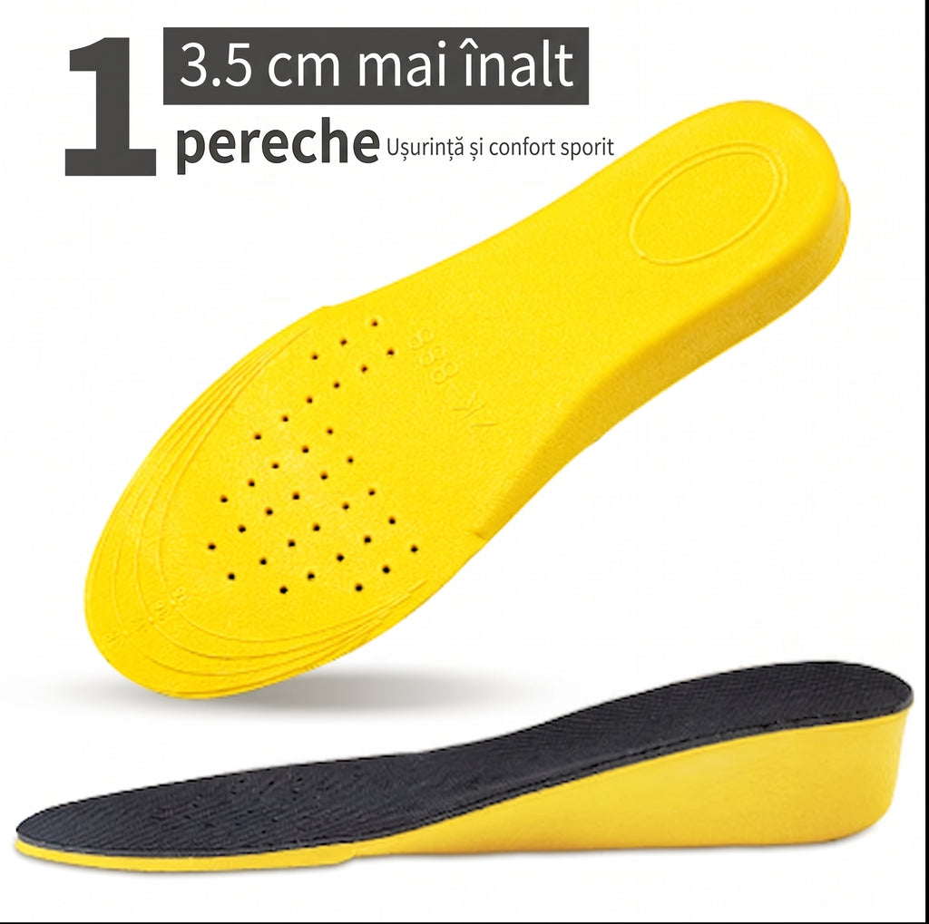 Branțuri Ortopedice Invizibile pentru Creșterea Înălțimii (1.5cm) – Susținere Călcâi, Pernă Anti-Șoc & Confort Absolut (Unisex)