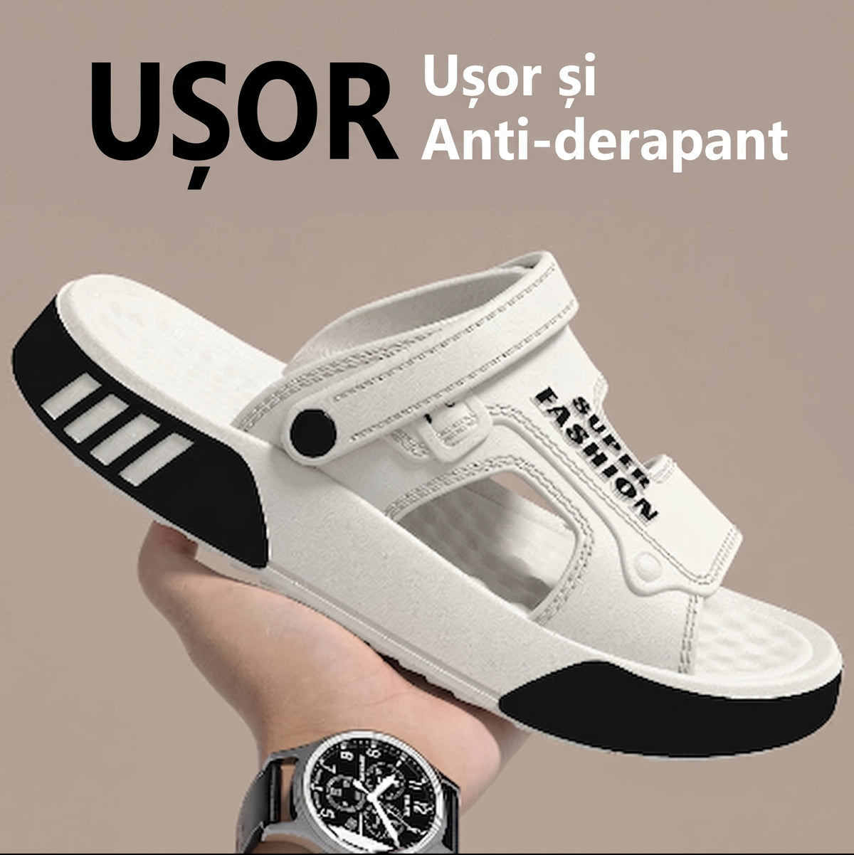 Sandale & Papuci Bărbați OrtoPas® Flex EVA 2-în-1 – Talpă Ultra-Moale & Antiderapantă