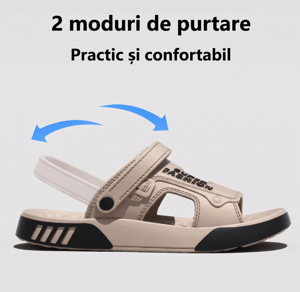 Sandale & Papuci Bărbați OrtoPas® Flex EVA 2-în-1 – Talpă Ultra-Moale & Antiderapantă
