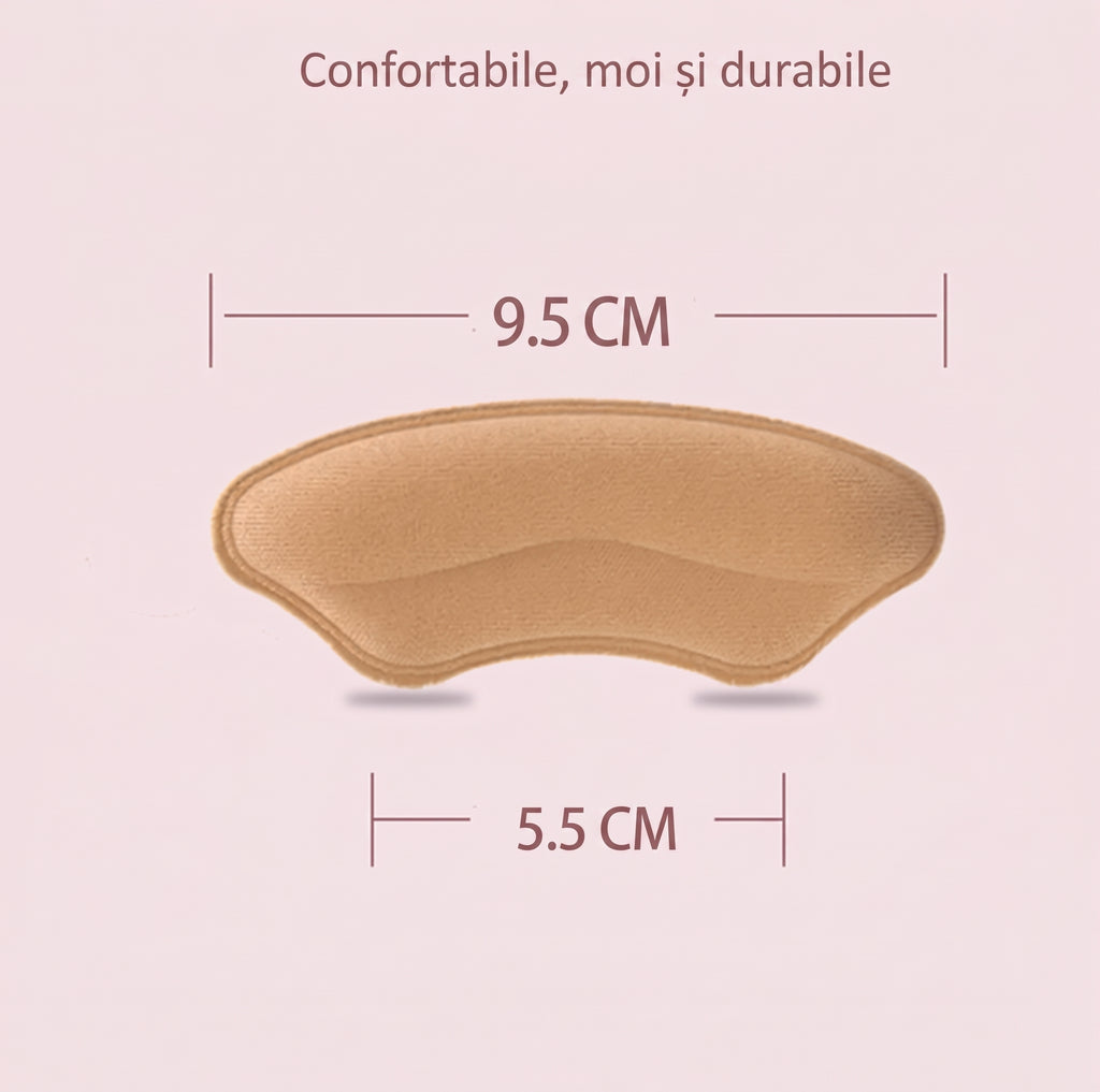 Pachet 4 Perechi Protecții Autocolante Călcâi OrtoPas® – Prevenire Bătături & Ajustare Mărime