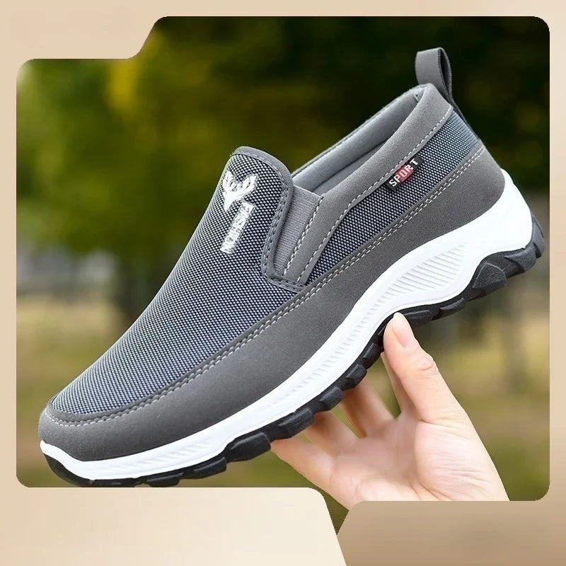 Pantofi Sport Ortopedici OrtoPas® Slip-On – Respirabili, Fără Șireturi, Suport Anatomic & Talpă Anti-Șoc (Bărbați)