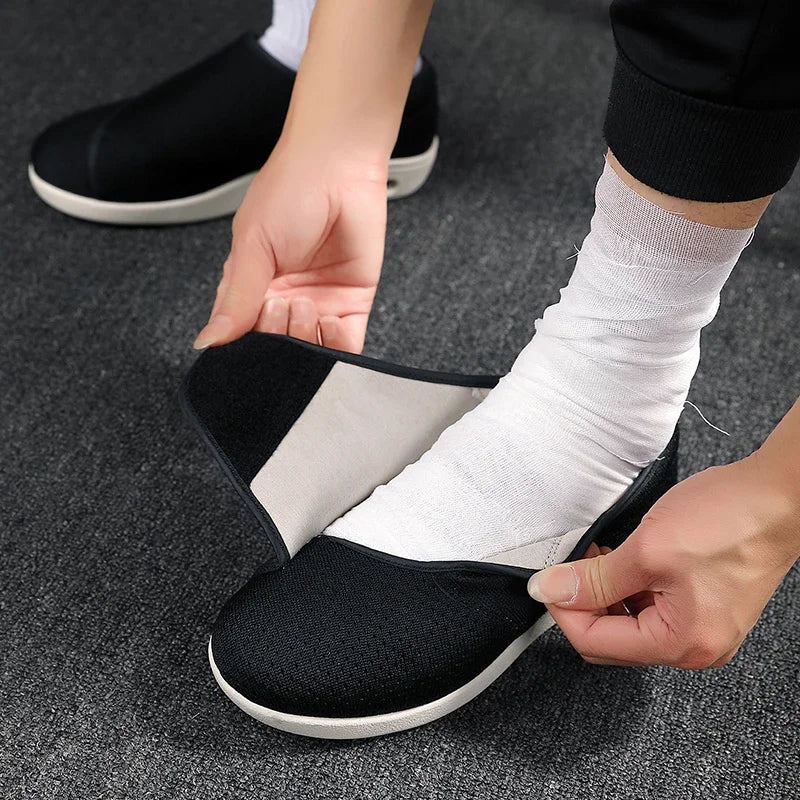 Pantofi Ortopedici Bărbați OrtoPas® SoftStep – Reglabili cu Arici, pentru Picioare Umflate și Diabet