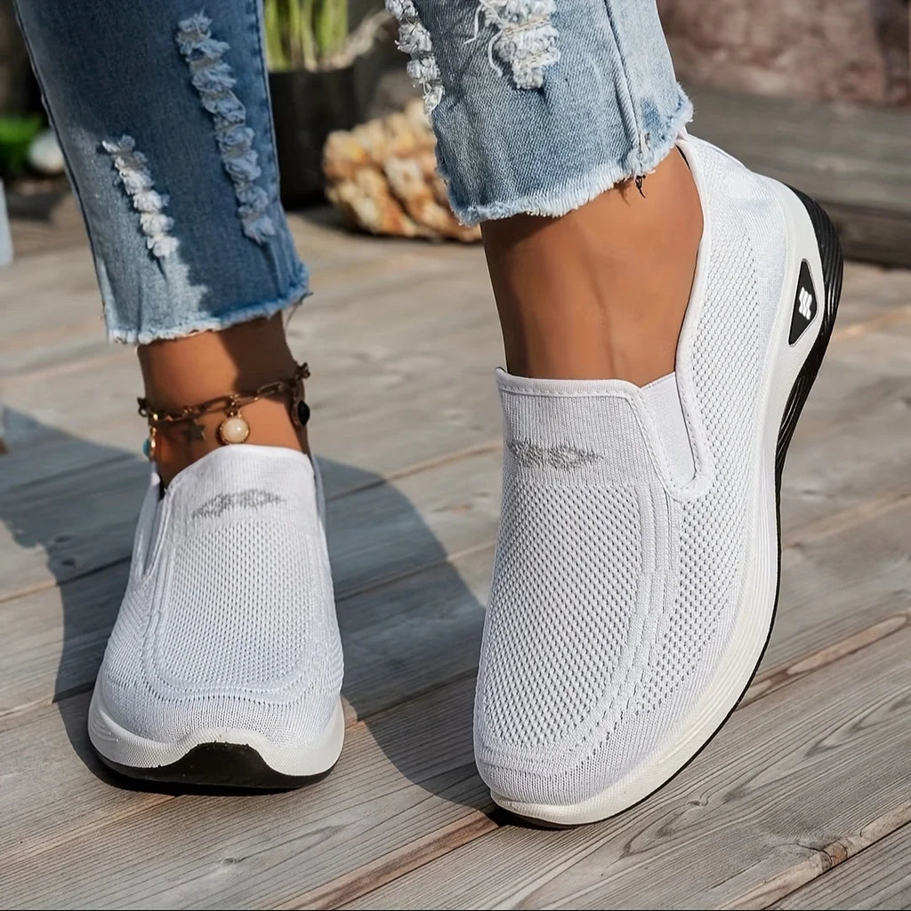 Pantofi Ortopedici Dama OrtoPas® Soft Work – Slip-On din Panza Respirabila