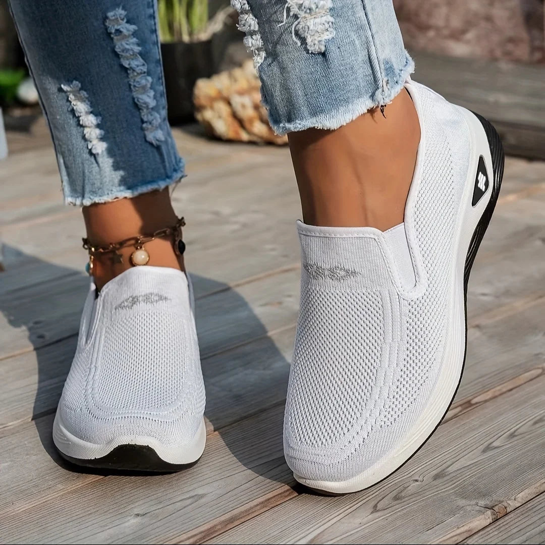 Pantofi Ortopedici Dama OrtoPas® Soft Work – Slip-On din Panza Respirabila