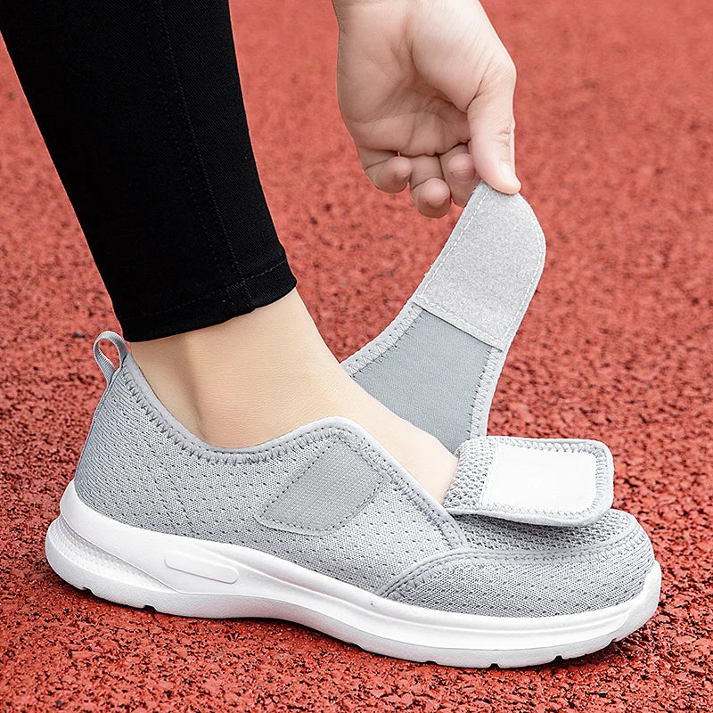 Pantofi Ortopedici Dama OrtoPas® SoftStep – Reglabili cu Arici, pentru Picioare Umflate și Diabet