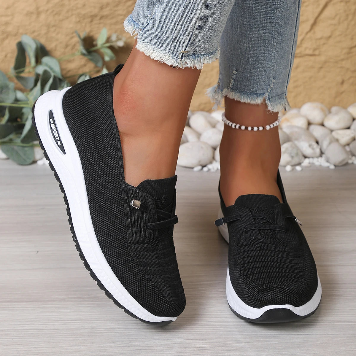 Pantofi Sport Femei OrtoPas® Soft Mesh – Ușori & Respirabili, Fără Șireturi