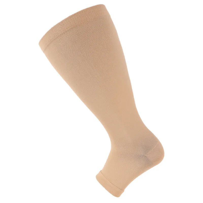 Șosete Compresive Gradate OrtoPas® Open-Toe (15-20 mmHg) – Pentru Varice, Picioare Umflate și Circulație